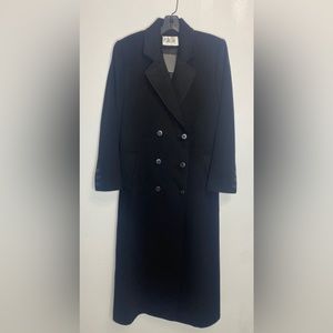 FLEURETTE 100% CASHMERE BLACK COAT